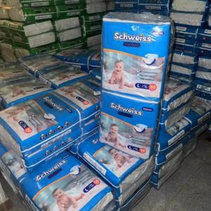 50개/1팩 아기, 소년 및 소녀를 위한 편안하고 부드러우며 누수 방지 기능이 있는 초박형 건조 기저귀, 통기성 있는 아기 보행기