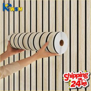 두꺼운 갈색 격자 무늬 붙이는 벽지 인조 격자무늬 디자인 방수 및 습기 방지 벽 천장 홈 데코에 이상적