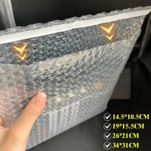 투명 버블 메일러 셀프 실링 플라스틱 충격 방지 배송 가방 셀프 접착 버블 폼 포장 가방 쿠션 가방