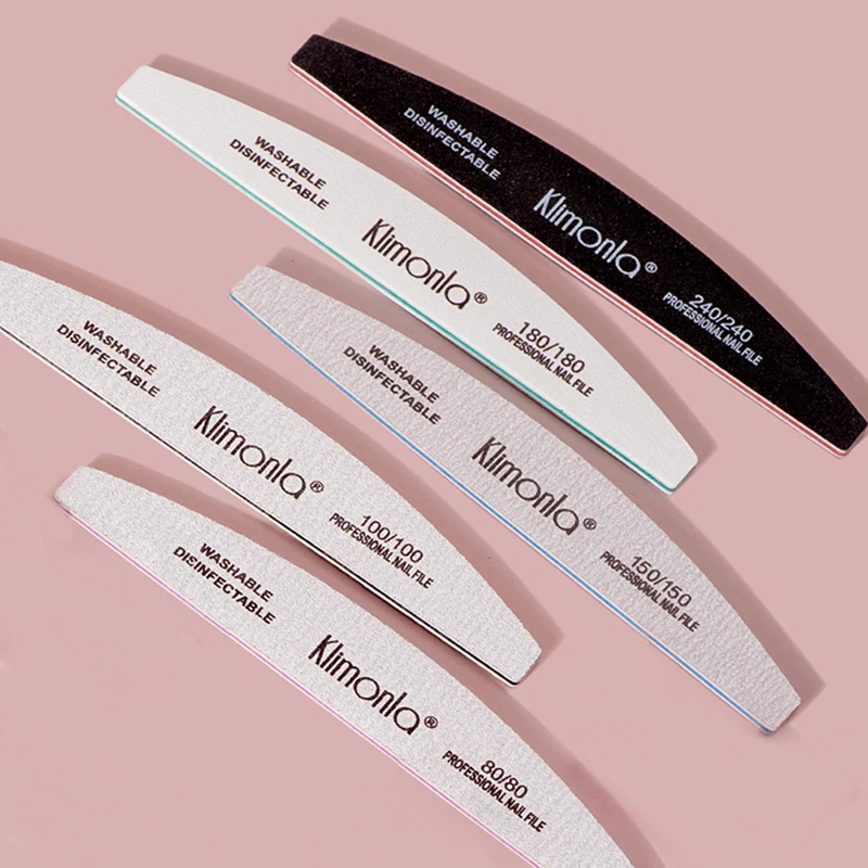 5/10PCS 전문가용 네일 파일 100 180 EVA 두꺼운 네일 파일 샌드페이퍼 네일 관리 살롱 도구 세트