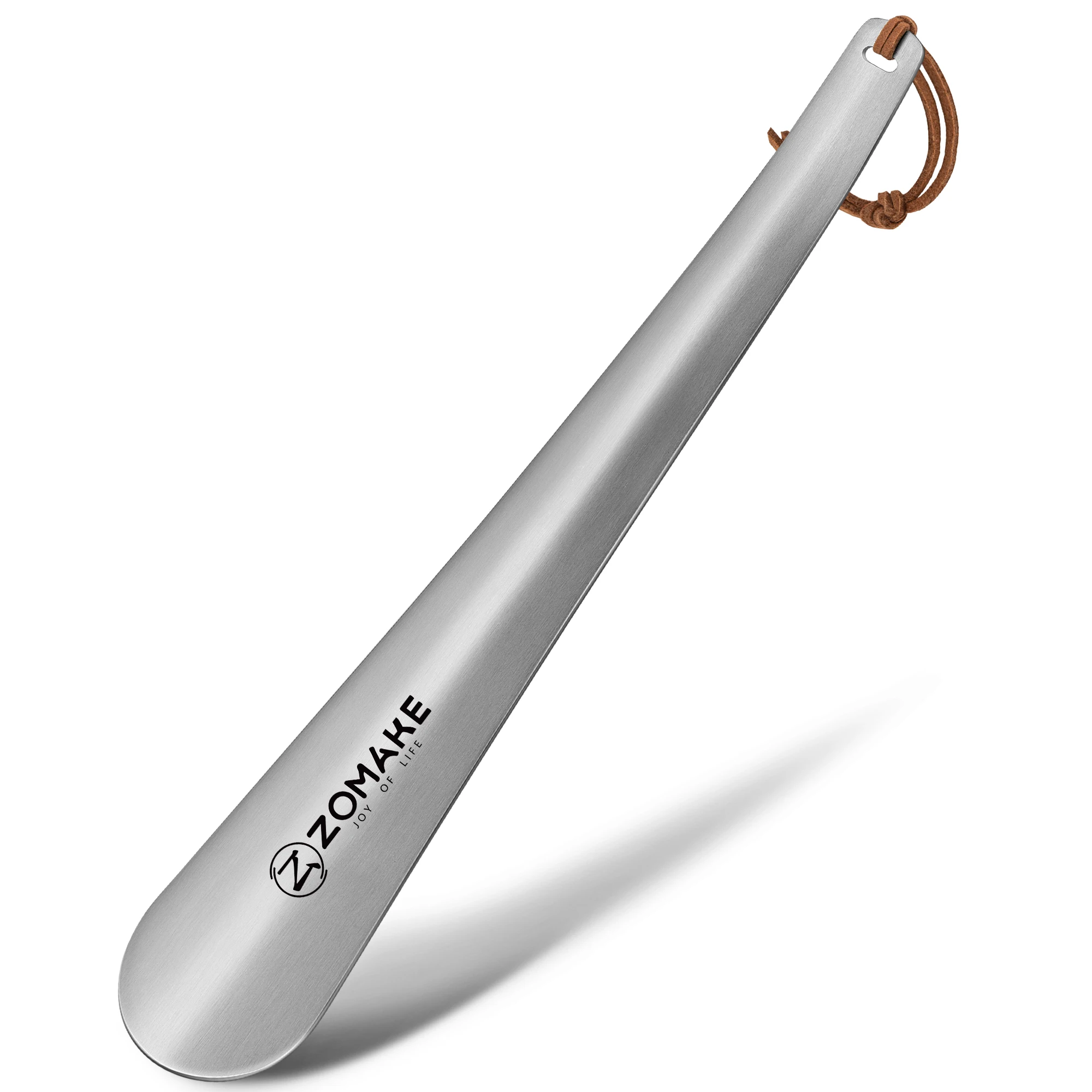 11.8 인치 금속 구두 뿔 긴 손잡이 구두 경적 노인을위한 품질 기중 장치 구h 주걱 남성 여성 어린이 스테인레스 스틸 구h 주걱