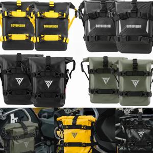 BMW R1200GS 혼다 스즈키 DL650 V-Strom 오토바이 액세서리 프레임 크래시 바 가방에 대한 방수 가방 수리 도구 배치 가방