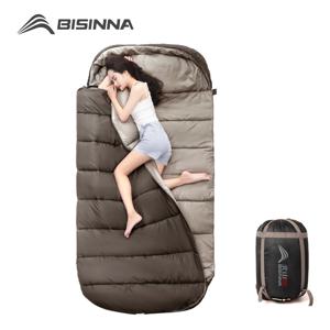 BISINNA 100CM 초광폭 대형 캠핑 침낭 경량 4계절용 넉넉한 사이즈 성인용 휴식 하이킹 낚시용
