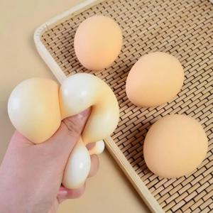 재미있는 계란 스퀴즈 장난감, 유쾌한 장난 및 스트레스 해소 선물, 농담, 사무실 및 교실에서 즐길 수 있는 스퀴시 디컴프레션 볼