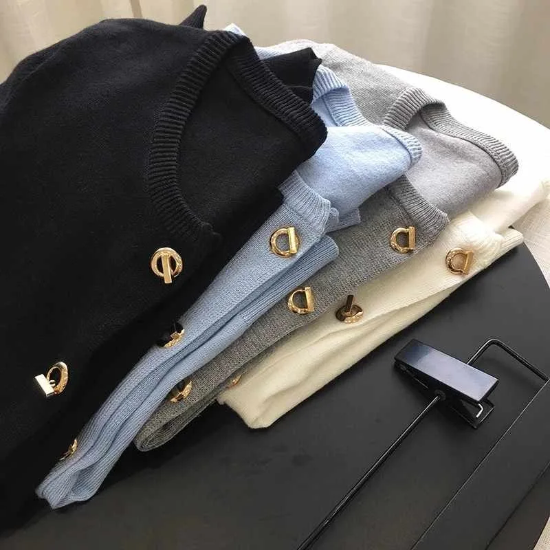 니트 스웨터 여성 가디건 신상 긴팔 라운드넥 화이트 니트 스웨터 가디건 여성 상의 니트웨어 여성용 스웨터 Q1089