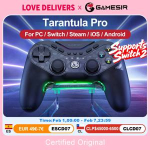 게임서 타란툴라 프로 게임패드 PC (닌텐도 스위치 2, 스위치, 안드로이드, iOS 호환) TMR 홀 조이스틱 NFC 6축 자이로 컨트롤러