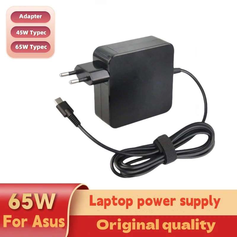 65W 20V 3.25A 타입-C 45W USB C 휴대폰 PD 노트북 플러그 충전기 전원 어댑터 (맥북, 아수스 젠북, 레노버, 델, HP, 소니, 샤오미용)
