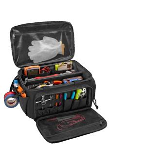 다기능 전술 도구 가방 (패딩 처리된 어깨끈 및 미끄럼 방지 바닥 포함) |   수리공 및 목수를 위한 내구성 있는 작업 정리함