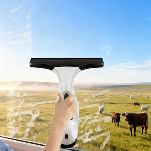 충전식 무선 창문 진공 청소기 스퀴지 포함 150ml 물탱크 유리 거울 샤워 타일 청소 가정용 차량용