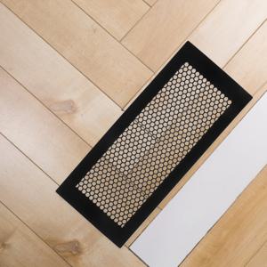 2개입 바닥 통풍구 커버 실리콘 매립형 미끄럼 방지 허니콤 메쉬 공기 흐름 조절기 난방 냉방 레지스터 가정용 RV용