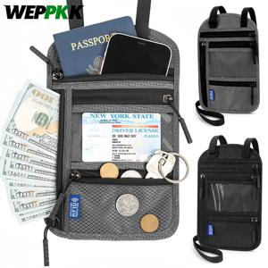 가족용 여권 홀더 1개, RFID 차단 목 지갑, 여행 서류 정리함, 다중 여권 파우치, 휴대용 및 세련된