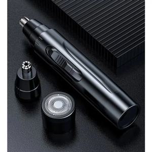 절대적인 검정색 전기 코털 제거기 귀 및 코털 제거기 전문가용 무통증 코털 제거기 남녀 공용