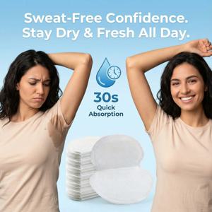50/300개입 겨드랑이 땀 패드, 언더암 드레스 스티커 패드, 데오도란트 패치, 남녀공용 땀 방지 스티커