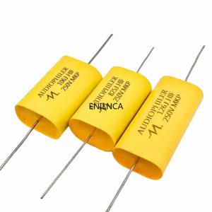 2Pcs 250V MKP 커패시터 오디오 HIFI 발열 오디오 금속 필름 커플 링 주파수 분할 1 미크로포맷 1.5 미크로포맷 1.8 미크로포맷 2.2 미크로포맷 2.7 미크로포맷 4.7 미크로포맷