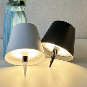 무선 LED 와인 병 빛 충전식 꽃병 테이블 램프 터치 스위치 야간 조명 카페 바 클럽 호텔 레스토랑 장식