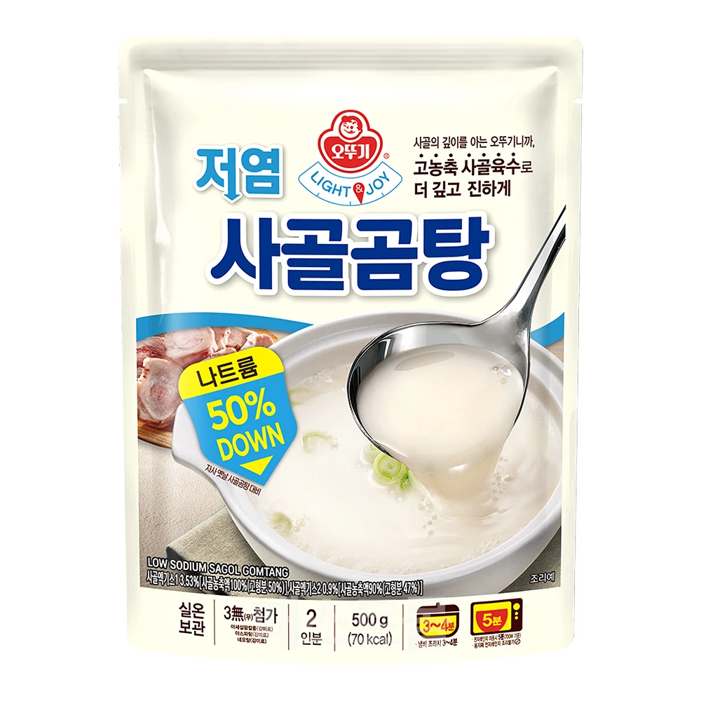 오뚜기 LIGHT&JOY 저염 사골곰탕 500g