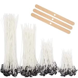 50/100개 양초 심지 홀더 왁스 코튼 양초 심지 세트 스탠드 포함 오리지널 무연 양초 심지 소이 오일 왁스 코어 용품