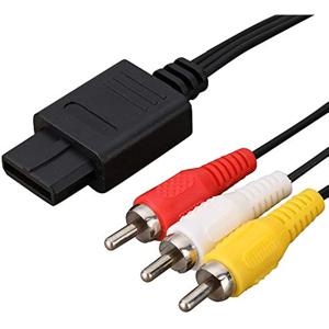 1.8m AV 케이블 컴포지트 비디오 코드 6피트 라인 Nintendo 64/N64/GameCube/SNES TV 게임 콘솔과 호환 가능