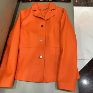 여성용 봄 코트 리치 패턴 천연 가죽 숏 길이 싱글 버튼 슬림 스타일 고품질