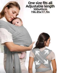 아기띠 앞보기형 다기능 수면, 수유, 외출용 손을 자유롭게 해주는 니트 소재