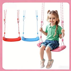 어린이 그네 장난감 정원용 무지개 그네, 실내외 모두 사용 가능한 편리한 아기 그네, 어린이 야외 놀이 장난감