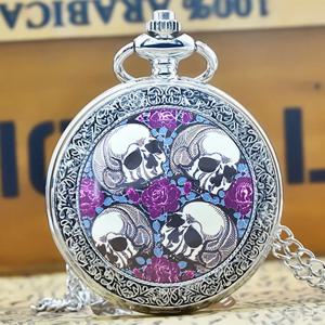 빈티지 청동 실버 Steampunk 대합 조개 껍질 남성과 여성 학생 선물 석영 목걸이 컬렉션 기념 회중 시계