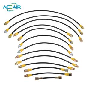 PCP 페인트볼 고압 호스 나일론 튜브 300bar/4500psi HP 호스 1/8NPT 암 연결 13cm 길이