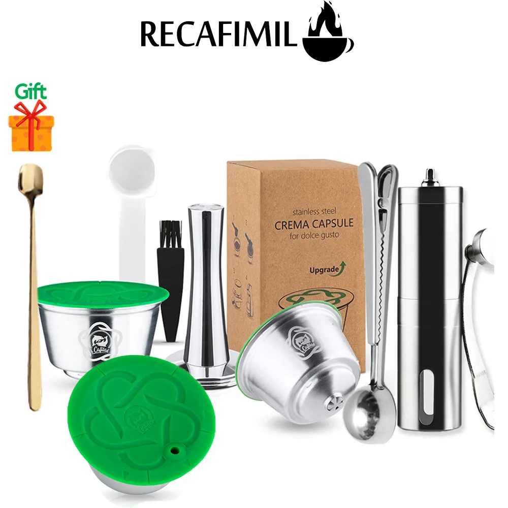 재사용 가능한 커피 캡슐, 네스카페 돌체 구스토 지니어스 s 플러스, 스테인리스 스틸 리필 커피 포드 필터