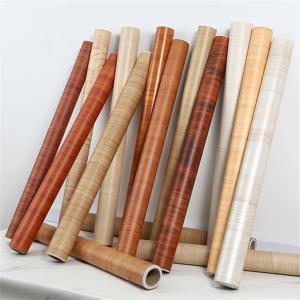 55cm 너비 나뭇결 PVC 벽지 문 옷장 찬장 테이블 가구 방수 자체 접착 스티커 홈 장식 필름