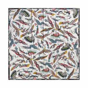 우아한 20cm 사이즈 판타지 액티브 프린트 스카프 비치 타월 숄 다기능 대형 사각 스카프 여름용 여성용