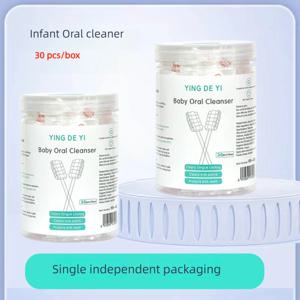아기 구강 청소 제품 신생아 아기 치아 부드러운 강모 칫솔 아기 혀 코팅 청소 면봉 어린이 청소