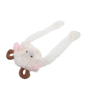 귀여운 동물 모자 움직이는 점핑 이어 따뜻한 겨울 모자 부드러운 펭귄 귀덮개 비니 여성 소녀 파티 사진 촬영용 움직이는 귀 모자 남성용