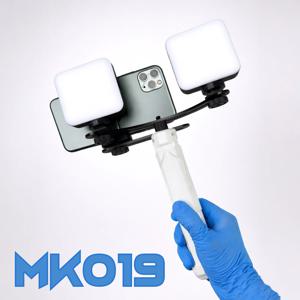 헤라 MK-019 스마트폰 라이트 사진 촬영 키트 수직 및 수평 사진 비디오 반사 방지 및 매크로 사진