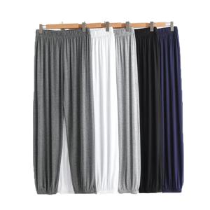 모달 남성 레그 바인딩 모기 방지 바지 수면 바지 및 홈웨어 캐주얼 다용도 랜턴 팬츠 가을 겨울