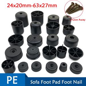1개 원형 플라스틱 의자, 탁자 , 소파 가구 발 다리 미끄럼 방지 무음 키높이 바닥 가구 보호기 소음을 감소