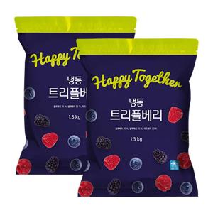 [생활앤] 냉동 트리플베리(칠레산) 1.3kg x 2팩