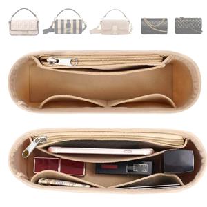 Longchamp용 멀티 포켓 백 정리함, 미니 백 보관 백, 라이너 백, 펠트 지갑, 삽입 핸드백 라이너 백, 1 개