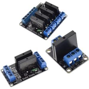 저수준 5V 1 2 4 8 채널 솔리드 스테이트 릴레이 모듈 SSR G3MB-202P Arduino 용 저항 퓨즈가있는 240V 2A 출력