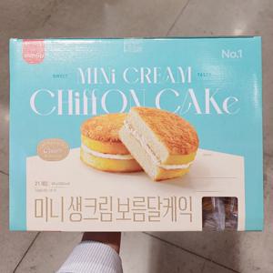 [코스트코] 삼립 미니 생크림 보름달 케익 빵 45g x 21