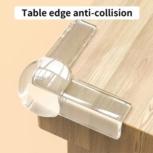테이블 모서리용 투명 충돌 방지 코너 가드, 직각 창문용 부드러운 쿠션, 어린이 안전을 위한 두꺼운 제품