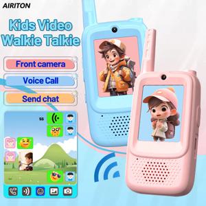 2개 세트 AIRITON JK300 어린이용 워키토키 업그레이드 JK200 비디오 인터콤 다기능 간편한 대화 귀여운 어린이 선물 햄 라디오