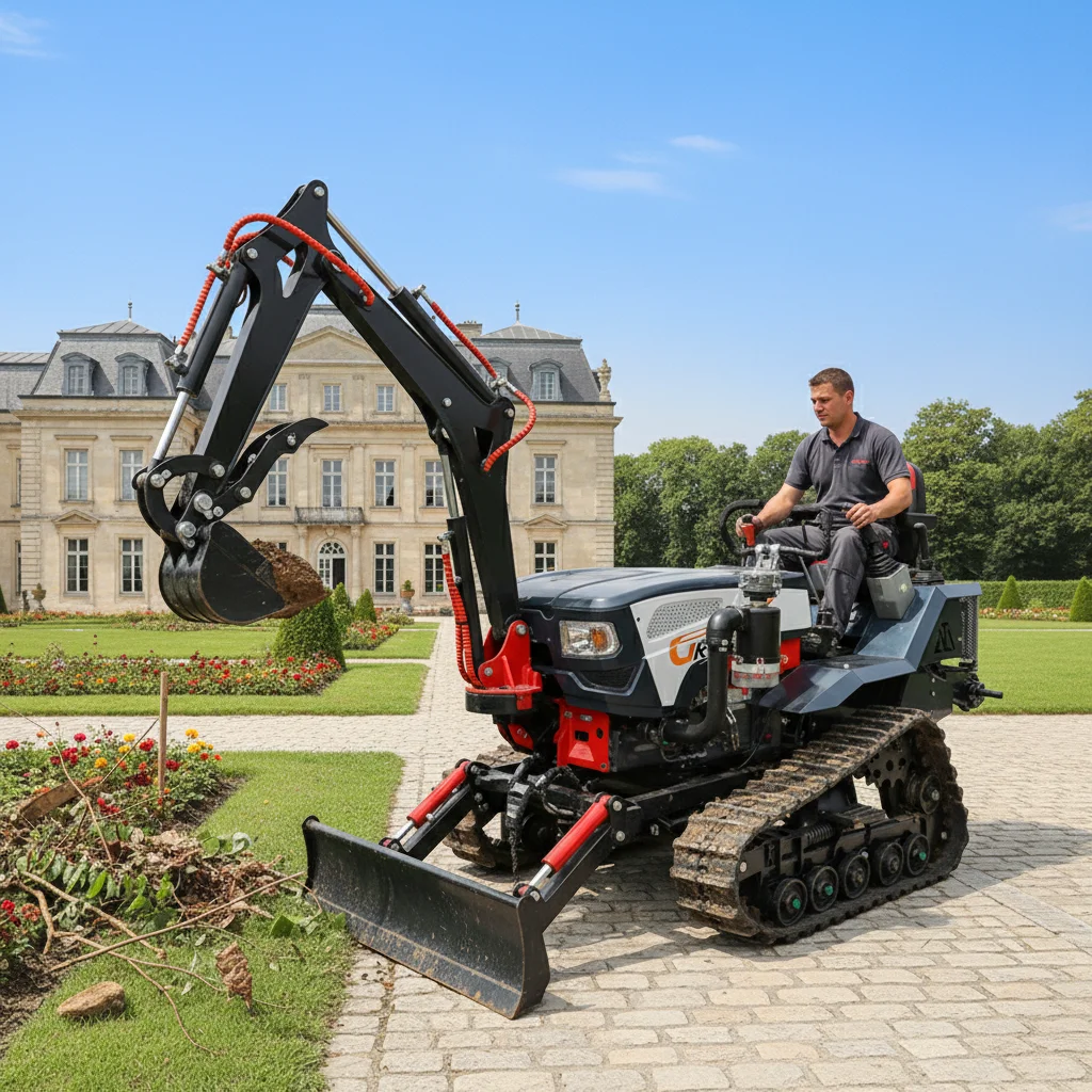 그레이스 농업용 미니 크롤러 트랙터 (굴삭기 포함) 25HP 35HP 디젤 경운기/컬티베이터 장비