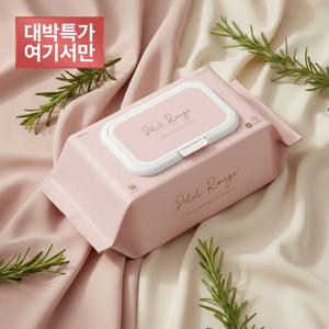 쁘띠루쥬 70평량 프리미엄 엠보싱 초순수 아기 물티슈 대용량  캡형 72매 10팩