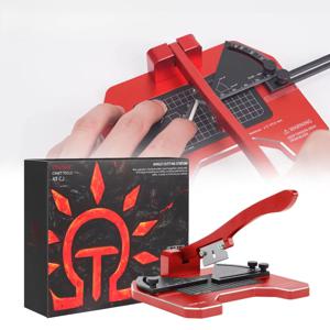 Dspiae At-Cj 엔젤 커팅 스테이션 정밀 핸드 툴 세트 레드 카본 스틸 블레이드가있는 알루미늄 합금 Diy 취미 모델 키트