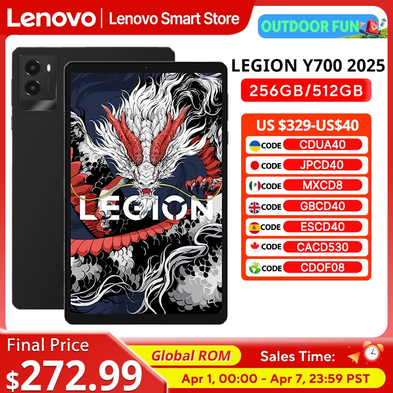 레노버 LEGION Y700 2025 태블릿 글로벌롬 스냅드래곤 8 Gen 3 옥타코어 8.8인치 165Hz 디스플레이 안드로이드 6550mAh 패드 PC