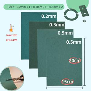 개스킷 용지 20x15cm | 찢어짐 방지 내열성 내유성 DIY 엔진 가스켓 스쿠터 오토바이 잔디 깎는 기계 전기톱