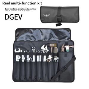 DGEV 옥스포드 천 롤 휴대용 파우치 가방 렌치 도구 접이식 스패너 해머 캠핑 포켓 도구 보관 가방 툴킷