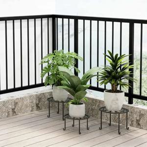 다층 금속 화분대, 실내외 거실 발코니 다육식물/녹색 무 화분대