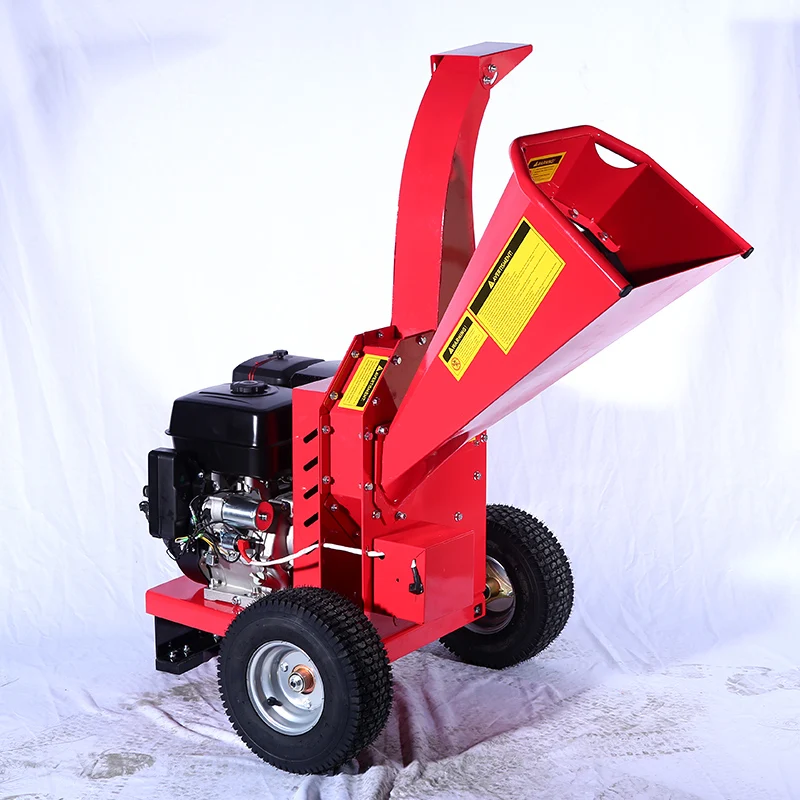 맞춤형 15HP 전기 시동식 중장비 가지 분쇄기, 목재 처리기, 전문 나무 분쇄기, 목재 치퍼