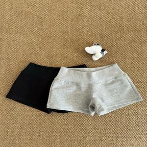 미적 캐주얼 스키니 스포츠 짧은 바지 여성 디자인 빈티지 낮은 허리 얇은 슬림 바지 여성 레트로 세련된 뜨거운 여자 바지 새로운